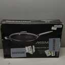 MsMk Titanium and Ceramic Nonstick Wok pan with lid12.5 Inch Woks & Stir Fry Pans with Stay-Cool HandleFlat Bottom Wok Suits for Induction, Electric, Gas, Halogen, All Stoves