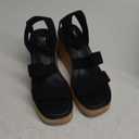 SM New York Wedge Heel Sandals Black 9.5