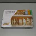 2 Pack Pots and Pans Organizer Under Cabinet, 22" Expandable Food Storage Container Lid Organizers with 9 Adjustable Dividers Pot and Pan Lid Holders Rack Inside Cabinet/Countertop(White)