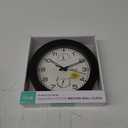 Equity by La Crosse 10 Inch in/Out Brown Wall Clock with Thermometer and Hygrometer (29005)