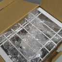 DELLAN Hanging Shower Organizer, Shower Rack with Hooks Over the Door, Bathroom Shower Caddy and Basket (11"D x 4.7"W x 3.9"H, Silver)