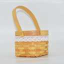Flower Girl Basket Wooden Flower Basket Woven Flower Basket,Wedding Flower Girl Basket And Home Decorations.