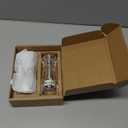 LHS Pepper Mill and Salt Shaker Set of 2 Salt and Pepper Mill Shaker with Adjustable Coarseness-Clear