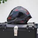 Motorcycle Helmet,Motorcycle Dual Visor Flip up Modular Full Face Helmet JR-815,DOT Approved Motorbike Helmet with 2 Visors for Adults Men Women(XXL,Matte Red Evolve)