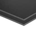KAITELA ABS Plastic Sheet 18" x 24" x 1/4" Thick (6mm) Black Rigid Moldable Thermoplastic Board for Crafts, DIY Projects, Home Decor - Textured & Smooth Surface, Pack of 2