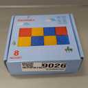 Gemmicc 8 PCS Large Magnetic Tiles,Jumbo Magnet Base Plates,STEM Magnetic Building Blocks for Kids Boys Girls