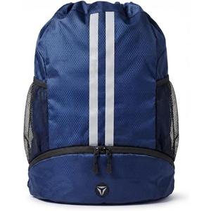 Thorza Drawstring Backpack, Water-Repellent, Shoe Compartment, Navy Blue, Large