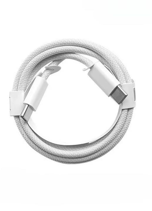 STO BENE [MFi Certified Braided Nylon USB C to USB C Charger Cable 1m, Pack 60W Fast Charging Cord for iPhone 16/15 Series, iPad Pro/Air/Mini, MacBook, Galaxy (Grey)