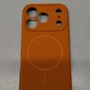 Miracase Magnetic for iPhone 17 Pro Case, Compatible with MagSafe, Integrated Silicone Camera Control Cover, 3.0mm Thicken Shockproof Drop Protection Phone Case for 17 Pro,Orange