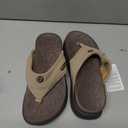 ONCAI Orthopedic Flip Flops Women with Arch Support Ladies Orthotic Recovery Sandals 2025 Comfortable Plantar Fasciitis Slip On Walking Sandal for Womans Indoor Casual Summer Brown Size 6