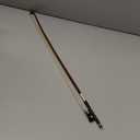 AMZZ Professional 1/2 Violin Bow Brazilwood, Ebony Frog, White Horsehair, Handmade & Balanced for Students & Advanced Players