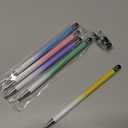 Bopomofo Stylus (5 Pcs), 2-in-1 Stylus Pen for Touchscreen, High Precision and Sensitivity, Suitable for iPhone/ ipad/ Android Tablets, Compatible with Touch Screens(Pink/ Yellow/ Green/ Blue/ Purple)