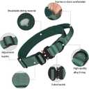 Tactical Dog Collar, Adjustable Military Training Nylon Dog Collar with Control Handle and Heavy Metal Buckle for Medium and Large Dogs (XL, Green)