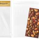 EKAPACKAGING 200Pcs 4x9 Inches Cellophane Bags Clear Treat Bags Self Sealing Packaging for Candy Bar, Cookie, Chocolate Bar, Wax Melt