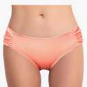 Women's Bathing Suit Bottoms Full Coverage Ruched Bikini Tankini Bottom Swimsuit Brief
Large Peach