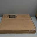 Mayfair Linden Slow Close Toilet Seat, Non Slip Heavy Duty Wood, Easy Install, Round, White