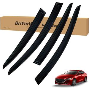 Vent Shades Rain Guards for Mazda 3 Sedan 2019 2020 2021 2022 2023 2024 2025 Accessories, for Mazda 3 Sedan Window Deflectors Window Visors
