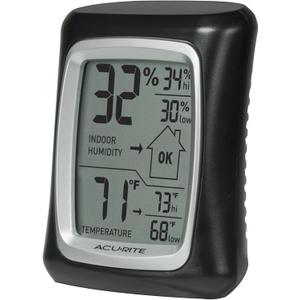 AcuRite Indoor Digital Thermometer & Hygrometer with Temperature and Humidity Gauge (00325) (Magnetic Only)