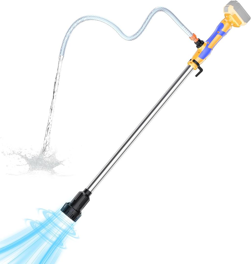 Cordless Stick Water Transfer Pump Compatible with Dewalt 20V MAX Battery(NO Battery)720GPH,32FT Head, Portable Utility Sump Pump Kit with 3/4" Outlet for Pool/Garden/Pond/RV/Boat Draining