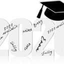 Vercraft Graduation Guest Book 2026 Wood Grad Sign Signature Board Party Decorations 2026 Graduation Photo Booth Prop for Grad Party Decor(White,Style 2)