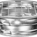 Vent Systems 4 Inch Galvanized Steel Round Vent Cap Heavy-Duty with Built-in Protective Mesh Screen For Dryer Vents, Exhaust Pipes, and Round Ducts Closure Fitting for Indoor and Outdoor Use