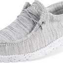 ASITVO Men's Loafers & Slip-ons|Casual Slip on Walking Shoes|Wide Width Toe Box Size 9, Grey