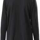 Stelle Youth Girls Athletic Performance Long Sleeve Shirts V Neck Moisture Wicking Base Layer Undershirt (M)