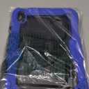 SEYMAC Case for iPad (A16) 11th/10th Generation 2025/2022 (11″/10.9″), Sturdy Heavy Duty Full-Body Shockproof Protective Case with Screen Protector, Rotating Stand, Hand/Shoulder Strap, Black/Blue