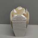 White Chinese Asian Paper Take Out Box with Wire Handle, Leak and Grease Resistant Stackable to Go Boxes (10, 32OZ)