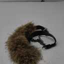 Fur Leather Belt Women Furry Belt Wide Chunky Waist Chain Belts Fashion Accessories for Dresses and Pants (Brown)