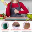 Resin Cutting Board,Ocean Charcuterie board,handmade board for Fruit Cheese and meat, Vegetable, Kitchen, Gift (Green Wave)