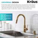 KRAUS Dishwasher Air Gap in Brushed Brass, KAG-1BB