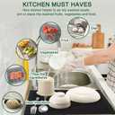 HANZENMA Roll Up Dish Drying Rack Over The Sink Kitchen Roll Up Sink Drying Rack Multipurpose Foldable Sink Drying Mat, Heat-Resistant, Anti-Slip & Anti-Rust Dish Rack for Kitchen, 20.5" x 13", Black, Rectangle: 20.5" x 13"