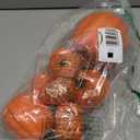 Ghrdopy 9PCS Fall Pumpkin Decor - Plastic Artificial Fake Pumpkins Used for Home Party Outdoor Decor and Thanksgiving Decorations(Orange)