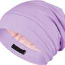 OLESILK Silk Baby Bonnet 6-12 Months: 100% Mulberry Silk & Modal, Anti-Frizz for Curly Hair, Adjustable Fit Growing Toddler