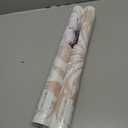 2 x CiCiwind 197"17.3" Peel and Stick Wallpaper Boho Floral Wall Paper White and Pink Contact Paper Removable Self Adhesive Bedroom Living Room Walls Decor Vinyl Rolls