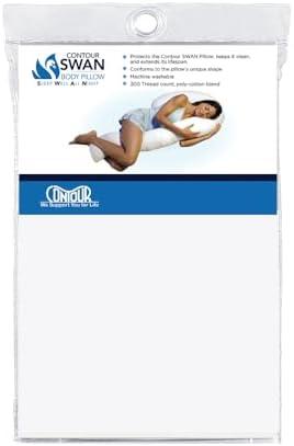 Contour Swan Pillowcase - White, 1 Pack