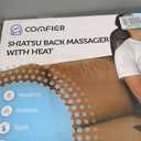 COMFIER Shiatsu Back Massager with Heat, Massage Chair Pad for Back Relief deep, Heated seat Cushion, Chair Massager for Neck, Hip with Kneading & Vibration, Home Office, Father Day Gifts for Men