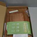 Bamboo Cutting Board for Kitchen, 3-Piece Set with Juice Grooves, Side Handles & Non-Slip Mats  Durable Bamboo Chopping Board for Meat, Vegetables and Fruits (Carbonized brown)