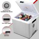 Koolatron 12V Iceless Cooler & Warmer Portable Electric Cooler / Nevera Porttil Elctrica for Car Truck Camper Boat, Hard Sided Mini Fridge for Camping Picnic Travel Lunch Food Drinks Office 29 qt, P27