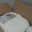 Cosybay Oversized Queen Size Feather Down Fiber Comforter - Ultra Soft 100% Cotton Duvet Insert, All Season Hotel Luxury Bedding Comforter with Corner Tabs, 98"x98" White