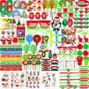 200Pcs Christmas Party Favors Assortment Toys for Kids Stocking Stuffers Birthday Party Gifts Carnival Prizes Goodie Bag Pinata Fillers Treasure Box School Classroom Rewards Christmas Theme Toys Bulk