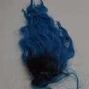 Mildiso Blue Wigs for Women 26" Long Ombre Blue Wig with Wig Cap Curly Wavy Natural Cute Soft Wigs for Daily Party M052B (26 Inch (Pack of 1))