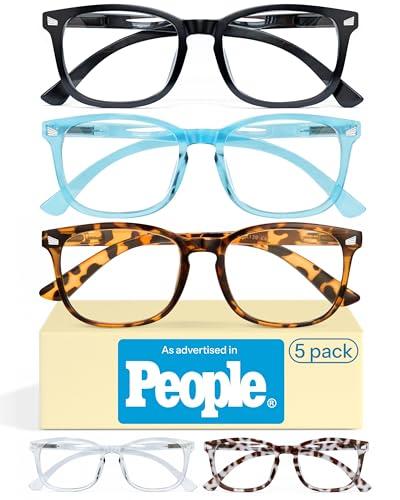 CCVOO 2.5 Reading Glasses for Women, Eye Glasses, Blue Light Readers, Cheaters