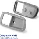 Interior Door Handle Trim Bezels (Gray) for Toyota Tundra 2000-2003, Tundra 2004-2006 Extended Cab Pickup/Standard Cab Pickup, for Front Driver & Passenger Side