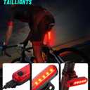 Super Bright Bike Lights for Night Riding, Compatible with Garmin/GoPro Mount, 1200Lumen Bike Headlight, Waterproof Rechargeable Bicycle Light Taillight, Bicycle Light Front Back for Commuter Cyclists
