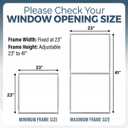 Aluminum Sliding Window Kit for Horizontal Sliding Windows, For Saddle, U-type, and Conventional Air Conditioners (AC Not Included)
