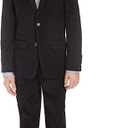 Calvin Klein Boys' 2-piece Formal Suit Set, Single Breasted Jacket & Straight Leg Dress Pants, Size 20 Husky