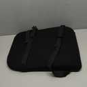 Memory Foam Lumbar Support Pillow with Dual Premium Adjustable Straps, Ergonomic Back Cushion for Back Pain Relief in Home Office Chair Car Seat - Black