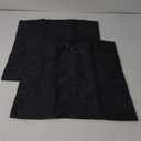 CaliTime Pack of 2 Throw Pillow Covers Cases for Couch Sofa Home Decoration Vintage Damask Floral Shining & Dull Contrast 18 X 18 Inches Black